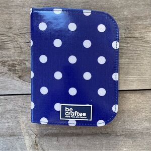 BeCraftee Blue Polka Dot Crochet Needles Travel Kit